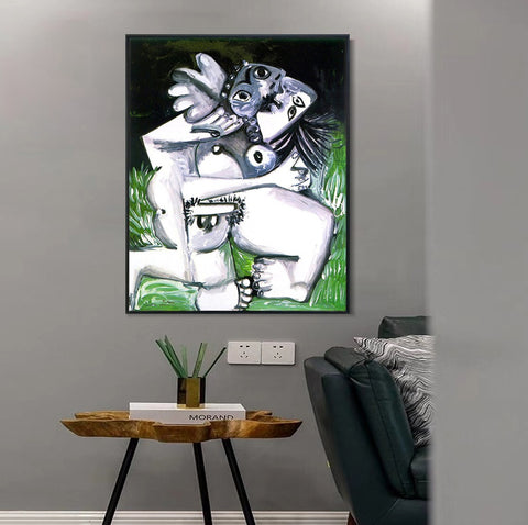 INVIN ART Framed Canvas Giclee Print Art 1969 L'enreinte by Pablo Picasso Wall Art Living Room Home Office Decorations