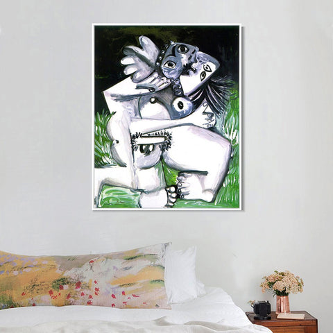 INVIN ART Framed Canvas Giclee Print Art 1969 L'enreinte by Pablo Picasso Wall Art Living Room Home Office Decorations