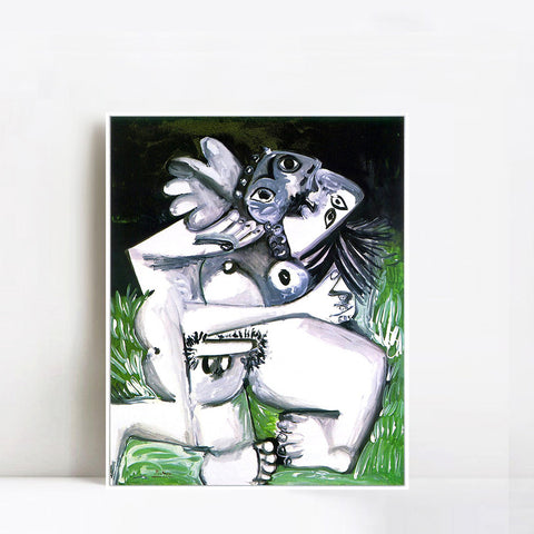 INVIN ART Framed Canvas Giclee Print Art 1969 L'enreinte by Pablo Picasso Wall Art Living Room Home Office Decorations