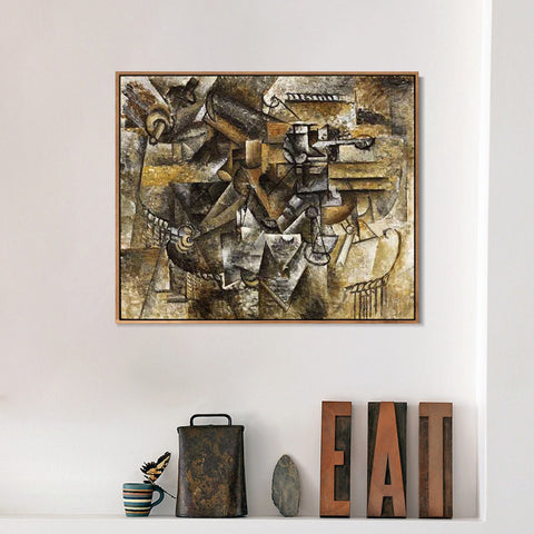 INVIN ART Framed Canvas Giclee Print Art Series#352 by Pablo Picasso Wall Art Living Room Home Office Decorations