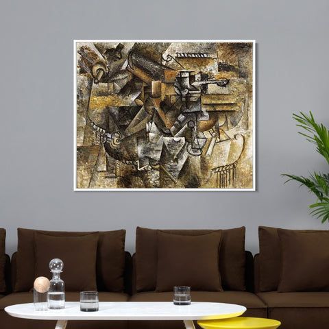 INVIN ART Framed Canvas Giclee Print Art Series#352 by Pablo Picasso Wall Art Living Room Home Office Decorations