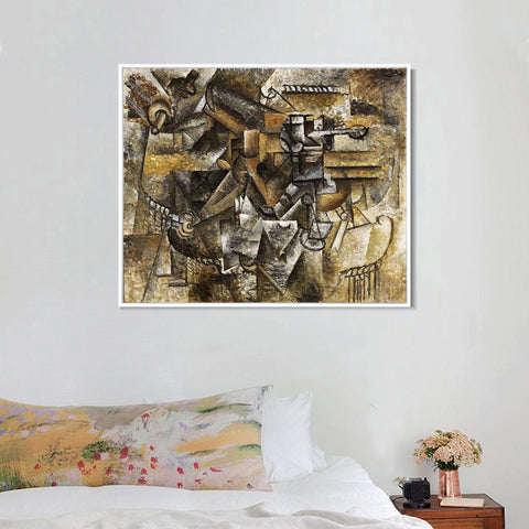 INVIN ART Framed Canvas Giclee Print Art Series#352 by Pablo Picasso Wall Art Living Room Home Office Decorations