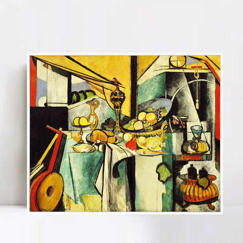 INVIN ART Framed Canvas Giclee Print Art Series#354 by Pablo Picasso Wall Art Living Room Home Office Decorations