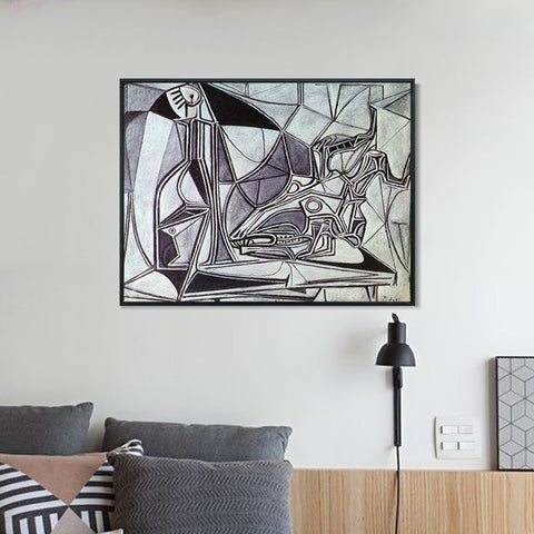 INVIN ART Framed Canvas Giclee Print Art picasso (6) by Pablo Picasso Wall Art Living Room Home Office Decorations
