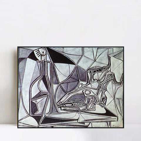 INVIN ART Framed Canvas Giclee Print Art picasso (6) by Pablo Picasso Wall Art Living Room Home Office Decorations