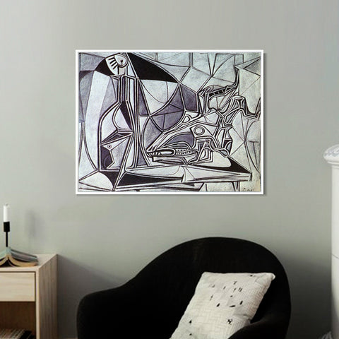 INVIN ART Framed Canvas Giclee Print Art picasso (6) by Pablo Picasso Wall Art Living Room Home Office Decorations