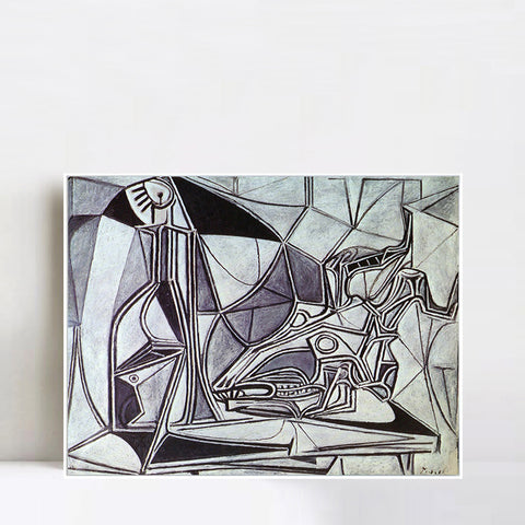 INVIN ART Framed Canvas Giclee Print Art picasso (6) by Pablo Picasso Wall Art Living Room Home Office Decorations