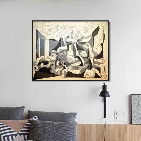 INVIN ART Framed Canvas Giclee Print Art picasso (9) by Pablo Picasso Wall Art Living Room Home Office Decorations
