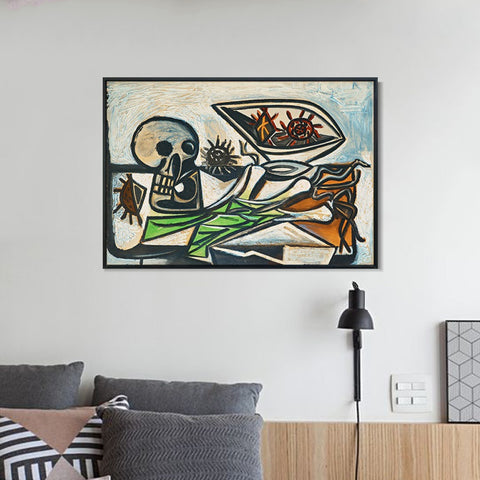 INVIN ART Framed Canvas Giclee Print Art Series#360 by Pablo Picasso Wall Art Living Room Home Office Decorations