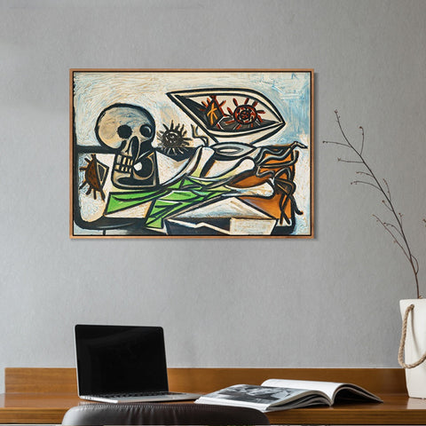 INVIN ART Framed Canvas Giclee Print Art Series#360 by Pablo Picasso Wall Art Living Room Home Office Decorations