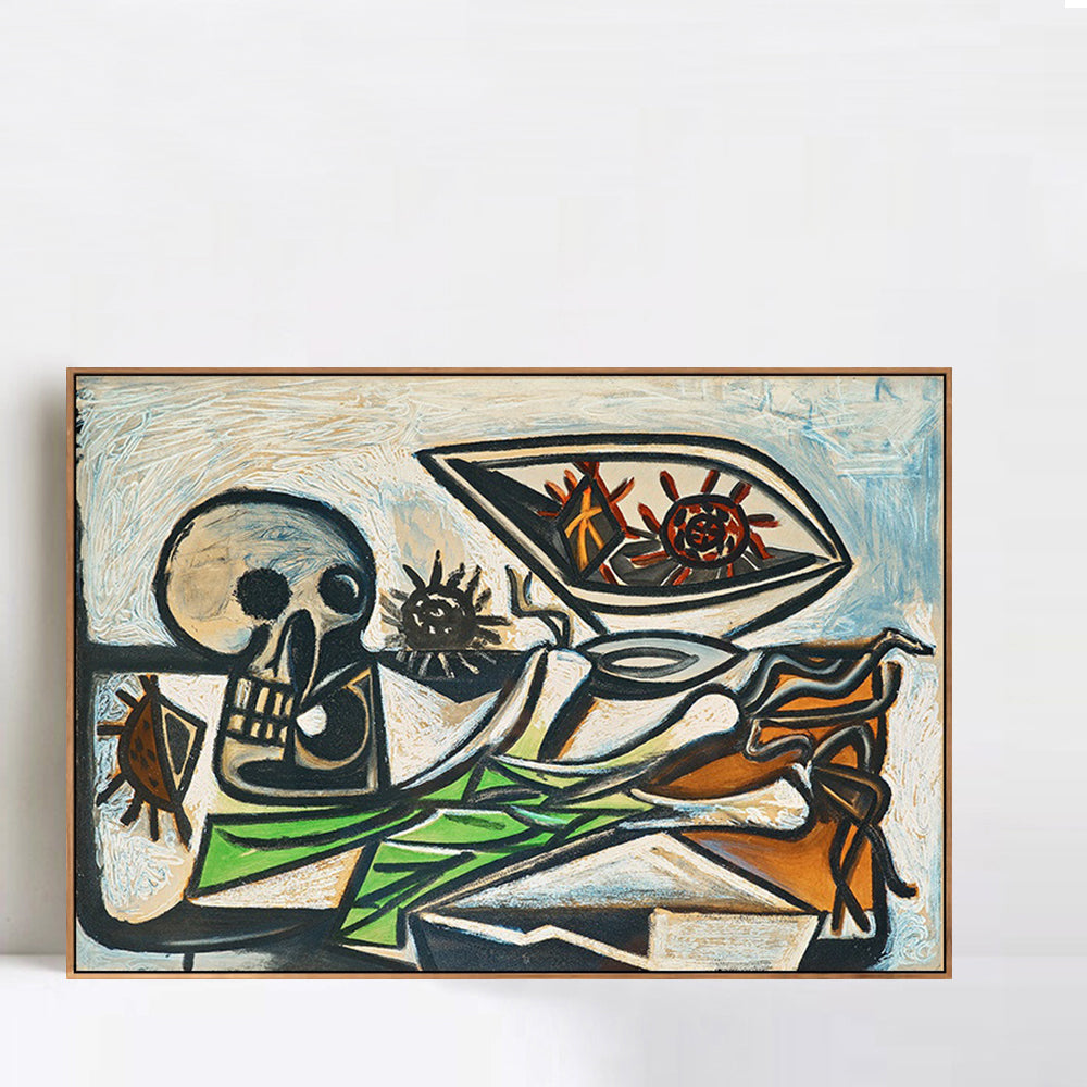 INVIN ART Framed Canvas Giclee Print Art Series#360 by Pablo Picasso Wall Art Living Room Home Office Decorations