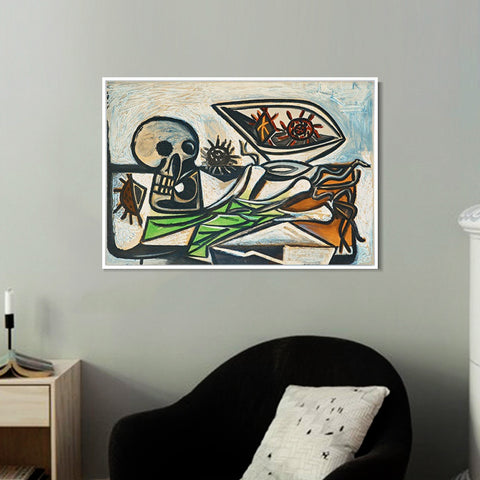 INVIN ART Framed Canvas Giclee Print Art Series#360 by Pablo Picasso Wall Art Living Room Home Office Decorations