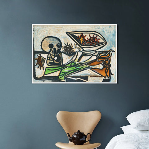 INVIN ART Framed Canvas Giclee Print Art Series#360 by Pablo Picasso Wall Art Living Room Home Office Decorations