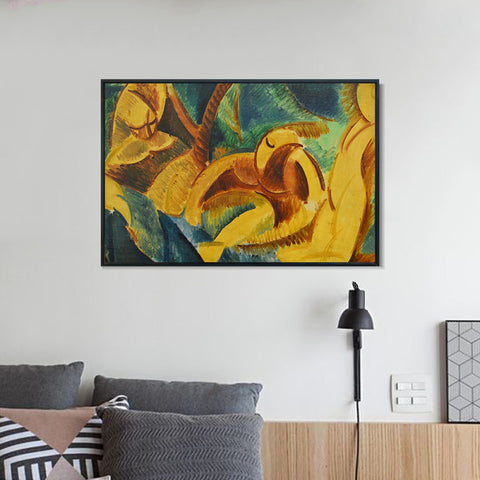 INVIN ART Framed Canvas Giclee Print Art Series#361 by Pablo Picasso Wall Art Living Room Home Office Decorations