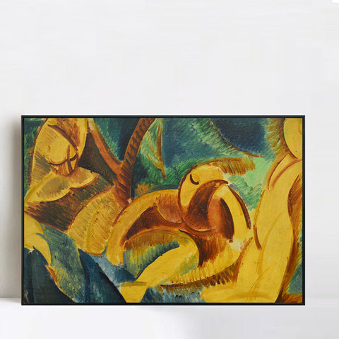 INVIN ART Framed Canvas Giclee Print Art Series#361 by Pablo Picasso Wall Art Living Room Home Office Decorations