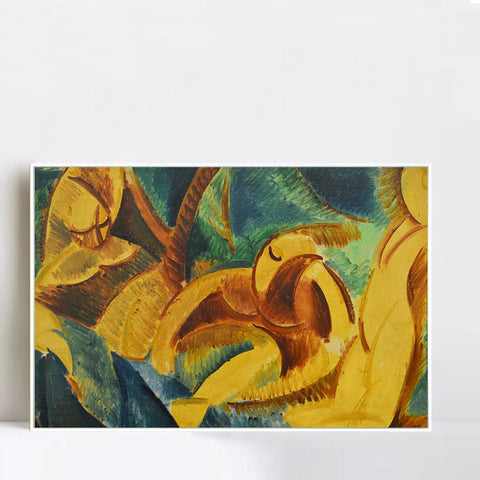 INVIN ART Framed Canvas Giclee Print Art Series#361 by Pablo Picasso Wall Art Living Room Home Office Decorations