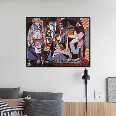 INVIN ART Framed Canvas Giclee Print Art picasso (2) by Pablo Picasso Wall Art Living Room Home Office Decorations