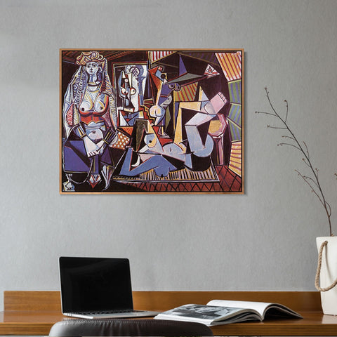 INVIN ART Framed Canvas Giclee Print Art picasso (2) by Pablo Picasso Wall Art Living Room Home Office Decorations