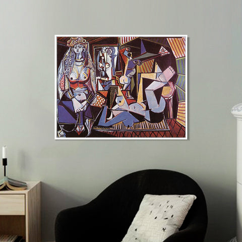 INVIN ART Framed Canvas Giclee Print Art picasso (2) by Pablo Picasso Wall Art Living Room Home Office Decorations
