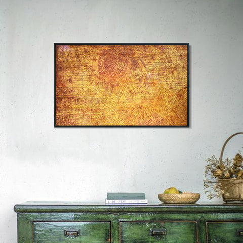 INVIN ART Framed Canvas Giclee Print freccia in giardino;1929;02 by Paul Klee Wall Art Living Room Home Office Decorations