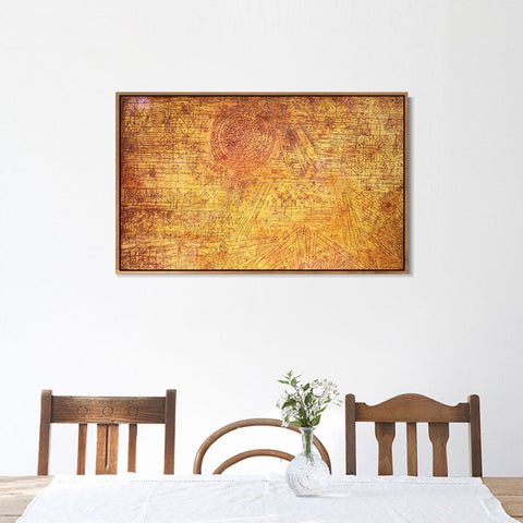 INVIN ART Framed Canvas Giclee Print freccia in giardino;1929;02 by Paul Klee Wall Art Living Room Home Office Decorations