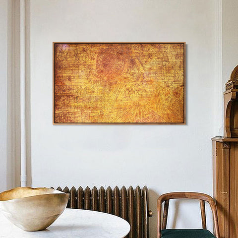 INVIN ART Framed Canvas Giclee Print freccia in giardino;1929;02 by Paul Klee Wall Art Living Room Home Office Decorations