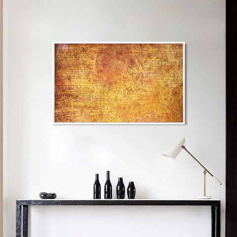 INVIN ART Framed Canvas Giclee Print freccia in giardino;1929;02 by Paul Klee Wall Art Living Room Home Office Decorations