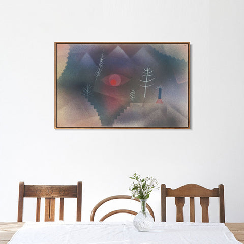 INVIN ART Framed Canvas Giclee Print freccia in giardino, 1929, 03 by Paul Klee Wall Art Living Room Home Office Decorations