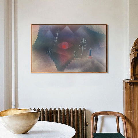 INVIN ART Framed Canvas Giclee Print freccia in giardino, 1929, 03 by Paul Klee Wall Art Living Room Home Office Decorations