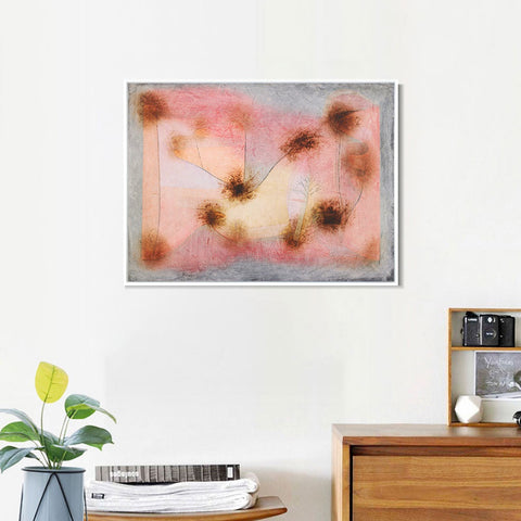INVIN ART Framed Canvas Giclee Print Hardy Plants by Paul Klee Wall Art Living Room Home Office Decorations