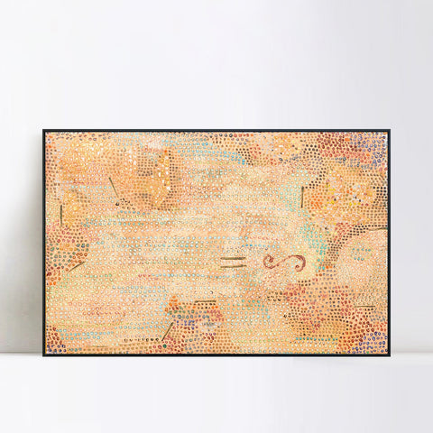 INVIN ART Framed Canvas Giclee Print equals infinity by Paul Klee Wall Art Living Room Home Office Decorations