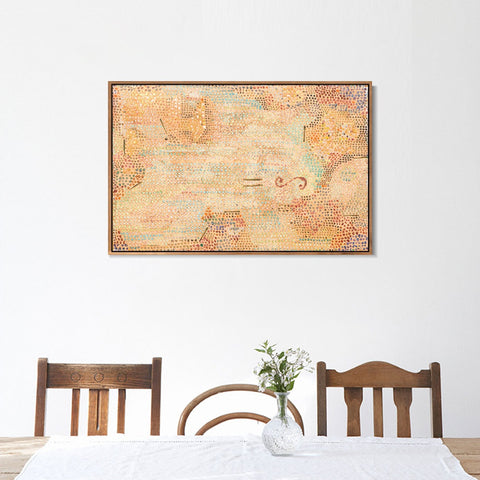 INVIN ART Framed Canvas Giclee Print equals infinity by Paul Klee Wall Art Living Room Home Office Decorations