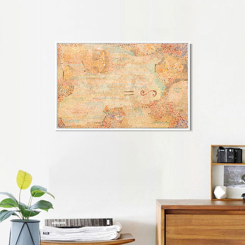 INVIN ART Framed Canvas Giclee Print equals infinity by Paul Klee Wall Art Living Room Home Office Decorations