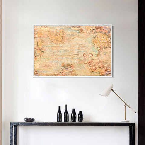 INVIN ART Framed Canvas Giclee Print equals infinity by Paul Klee Wall Art Living Room Home Office Decorations