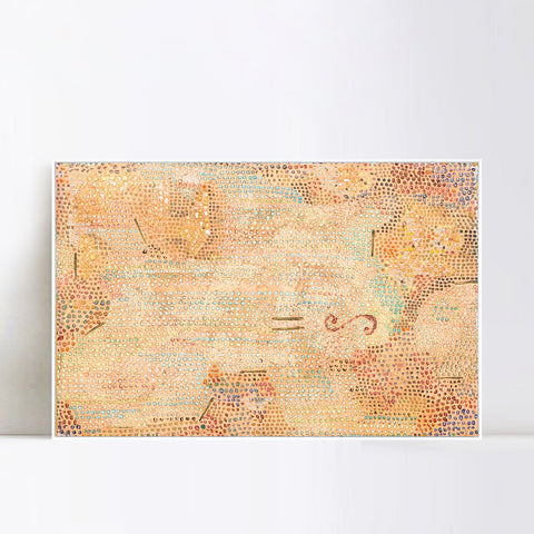 INVIN ART Framed Canvas Giclee Print equals infinity by Paul Klee Wall Art Living Room Home Office Decorations