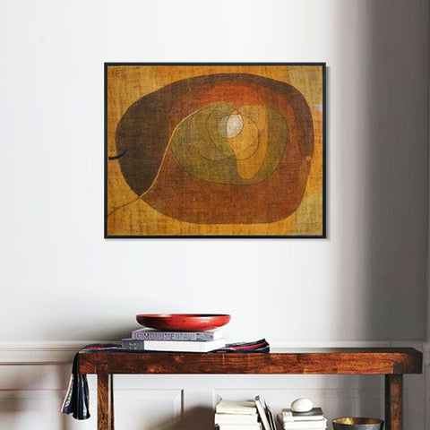 INVIN ART Framed Canvas Giclee Print The Fruit 1932 by Paul Klee Wall Art Living Room Home Office Decorations