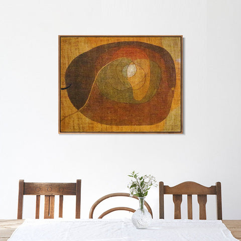 INVIN ART Framed Canvas Giclee Print The Fruit 1932 by Paul Klee Wall Art Living Room Home Office Decorations