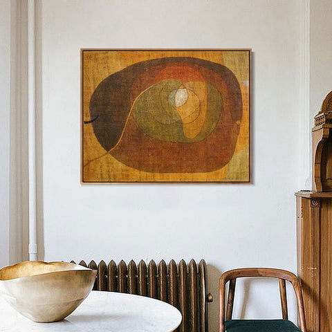 INVIN ART Framed Canvas Giclee Print The Fruit 1932 by Paul Klee Wall Art Living Room Home Office Decorations