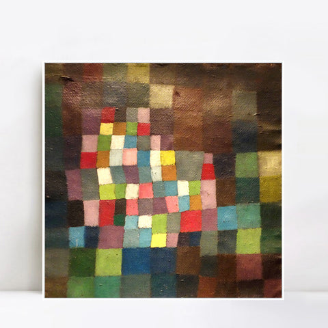 INVIN ART Framed Canvas Giclee Print Abstraction with Reference to a Flowering Tree;1925 by Paul Klee Wall Art Living Room Home Office Decorations