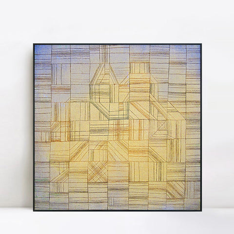INVIN ART Framed Canvas Giclee Print variations by Paul Klee Wall Art Living Room Home Office Decorations