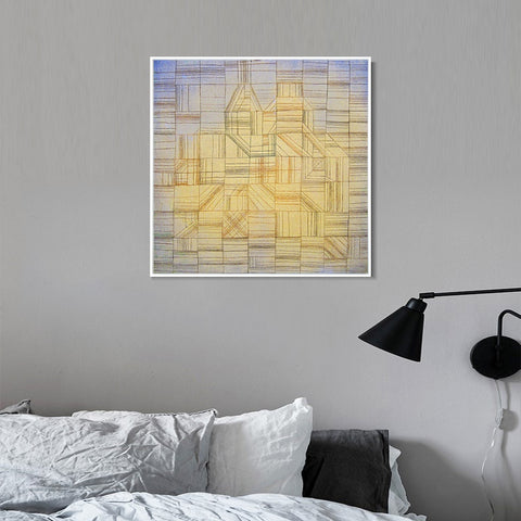 INVIN ART Framed Canvas Giclee Print variations by Paul Klee Wall Art Living Room Home Office Decorations