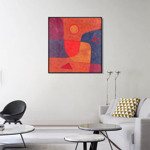 INVIN ART Framed Canvas Giclee Print Engel im werden;1934 by Paul Klee Wall Art Living Room Home Office Decorations