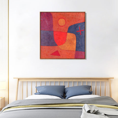 INVIN ART Framed Canvas Giclee Print Engel im werden;1934 by Paul Klee Wall Art Living Room Home Office Decorations