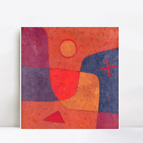 INVIN ART Framed Canvas Giclee Print Engel im werden;1934 by Paul Klee Wall Art Living Room Home Office Decorations