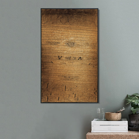 INVIN ART Framed Canvas Giclee Print Inscription by Paul Klee Wall Art Living Room Home Office Decorations