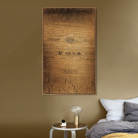 INVIN ART Framed Canvas Giclee Print Inscription by Paul Klee Wall Art Living Room Home Office Decorations