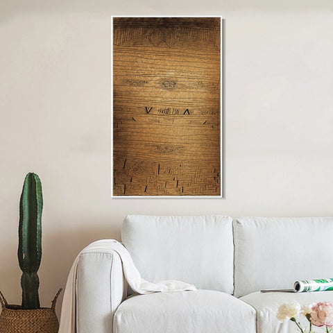 INVIN ART Framed Canvas Giclee Print Inscription by Paul Klee Wall Art Living Room Home Office Decorations