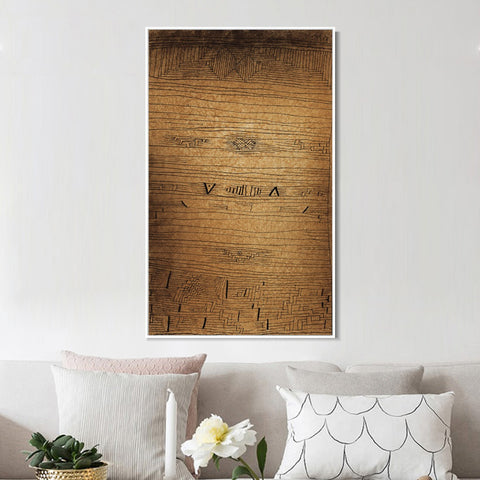 INVIN ART Framed Canvas Giclee Print Inscription by Paul Klee Wall Art Living Room Home Office Decorations