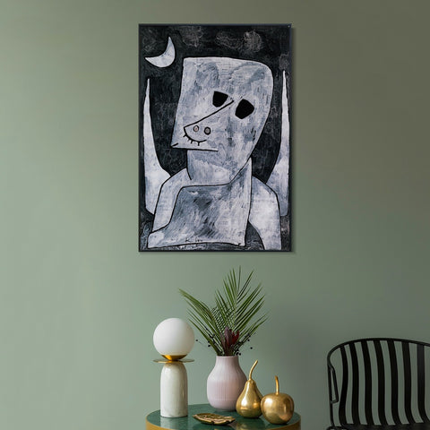 INVIN ART Framed Canvas Giclee Print Engel Anwarter;1939 by Paul Klee Wall Art Living Room Home Office Decorations