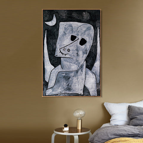 INVIN ART Framed Canvas Giclee Print Engel Anwarter;1939 by Paul Klee Wall Art Living Room Home Office Decorations